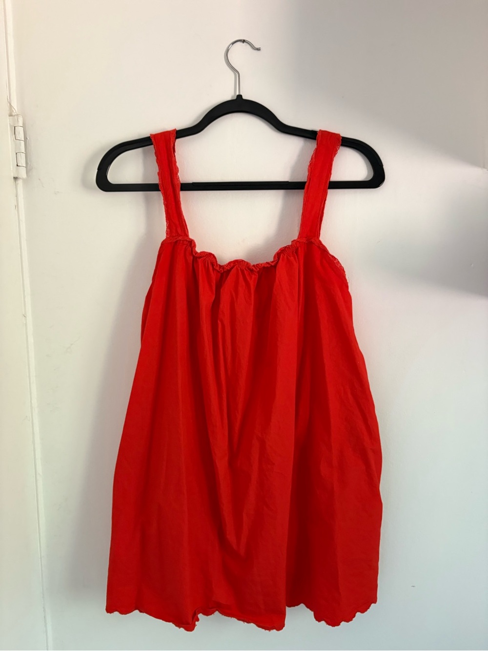 Wilfred Aritzia Vibrant Red Sleeveless Summer babydoll Dress romper